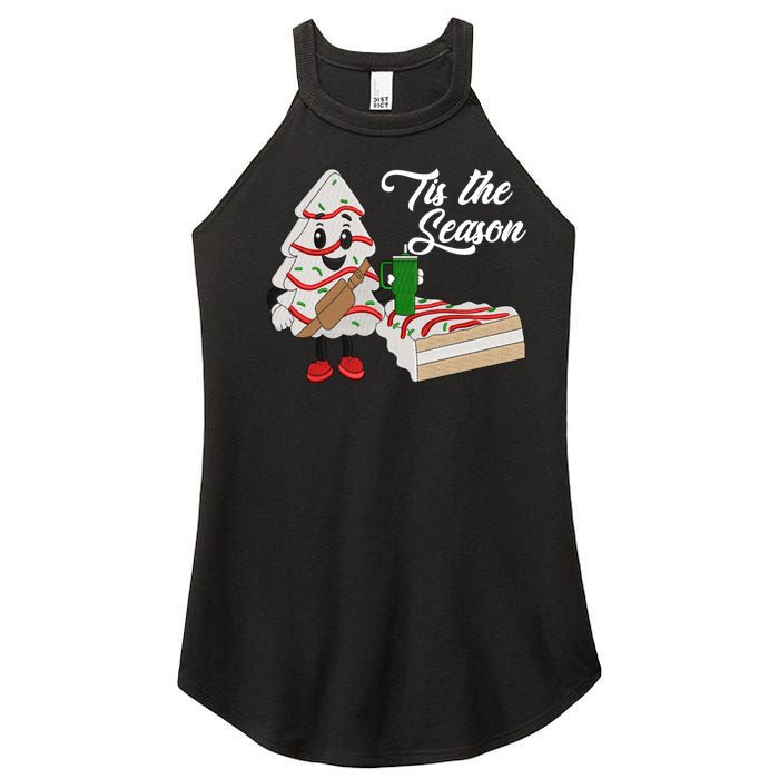 Funny Tis The Season Christmas Tree Cakes Debbie Xmas Gifts Women's Perfect Tri Rocker Tank