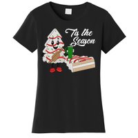 Funny Tis The Season Christmas Tree Cakes Debbie Xmas Gifts Women's T-Shirt