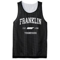 Franklin Tennessee Tn Vintage Sports Mesh Reversible Basketball Jersey Tank