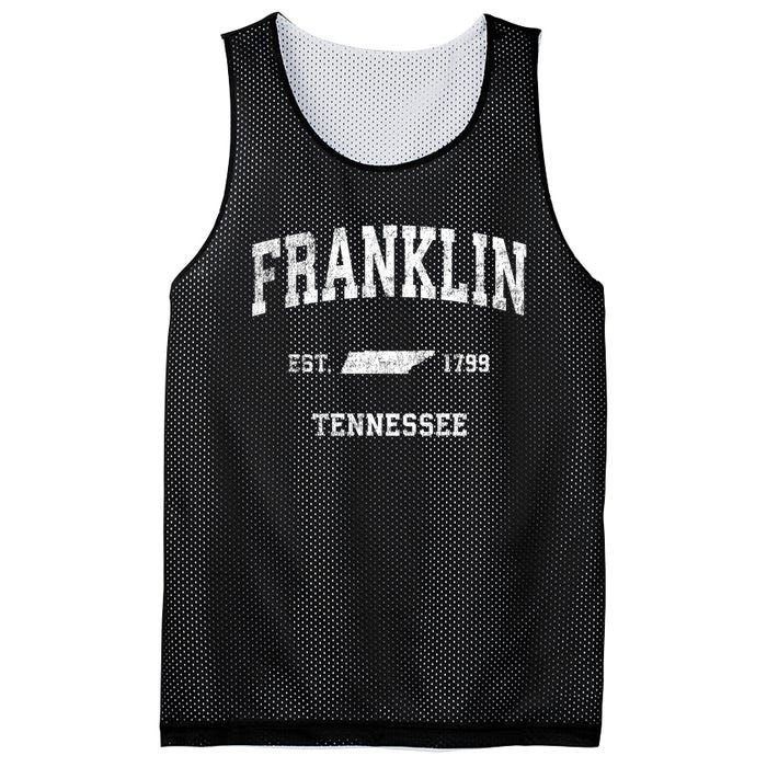 Franklin Tennessee Tn Vintage Sports Mesh Reversible Basketball Jersey Tank