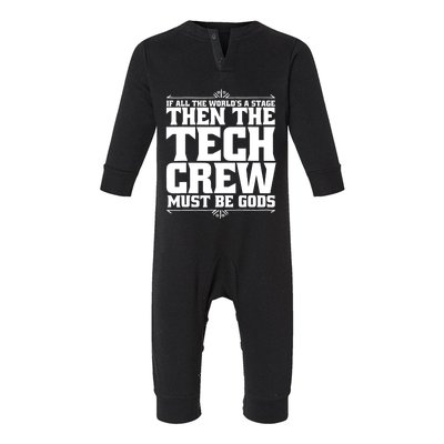 Funny Theater Tech Crew Stage Crew Infant Fleece One Piece