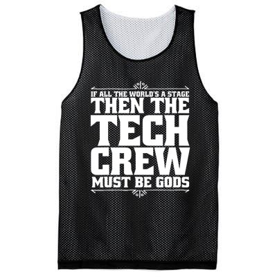 Funny Theater Tech Crew Stage Crew Mesh Reversible Basketball Jersey Tank