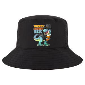 Funny Thanksgiving Turkey Saurus Rex Cool Comfort Performance Bucket Hat