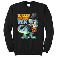 Funny Thanksgiving Turkey Saurus Rex Sweatshirt