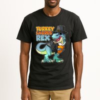 Funny Thanksgiving Turkey Saurus Rex Tall T-Shirt