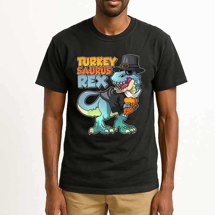 Funny Thanksgiving Turkey Saurus Rex Tall T-Shirt