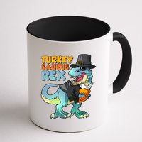 Funny Thanksgiving Turkey Saurus Rex Mug