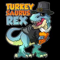 Funny Thanksgiving Turkey Saurus Rex 16 in Basic Backpack