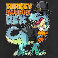 Funny Thanksgiving Turkey Saurus Rex Trucker Hat