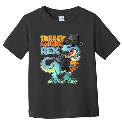 Funny Thanksgiving Turkey Saurus Rex Toddler T-Shirt