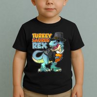 Funny Thanksgiving Turkey Saurus Rex Toddler T-Shirt