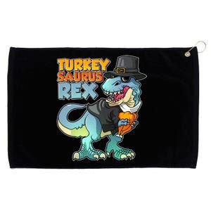 Funny Thanksgiving Turkey Saurus Rex Grommeted Golf Towel