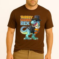 Funny Thanksgiving Turkey Saurus Rex Performance Shirt