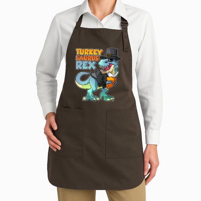 Funny Thanksgiving Turkey Saurus Rex Apron