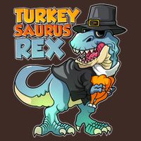 Funny Thanksgiving Turkey Saurus Rex Apron