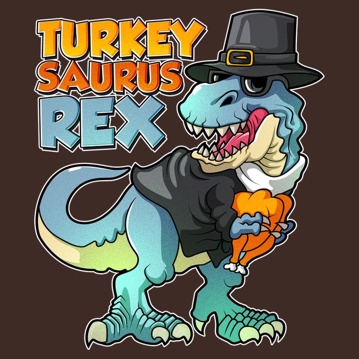 Funny Thanksgiving Turkey Saurus Rex Apron