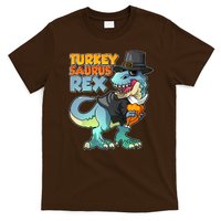 Funny Thanksgiving Turkey Saurus Rex T-Shirt