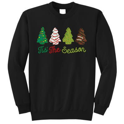 Funny Tis The Season Christmas Tree Cakes Debbie Xmas Gifts Sweatshirt