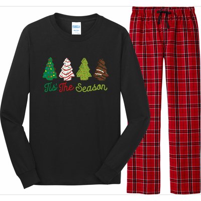 Funny Tis The Season Christmas Tree Cakes Debbie Xmas Gifts Long Sleeve Pajama Set