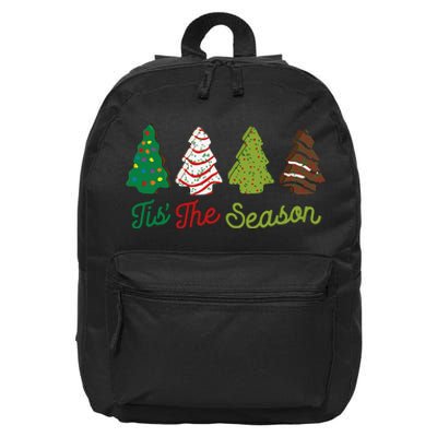 Funny Tis The Season Christmas Tree Cakes Debbie Xmas Gifts 16 in Basic Backpack