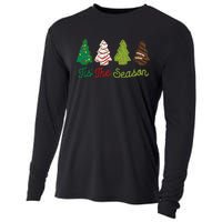 Funny Tis The Season Christmas Tree Cakes Debbie Xmas Gifts Cooling Performance Long Sleeve Crew