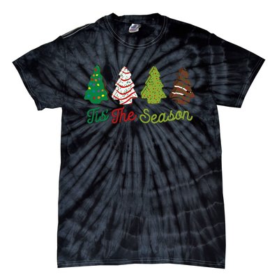 Funny Tis The Season Christmas Tree Cakes Debbie Xmas Gifts Tie-Dye T-Shirt