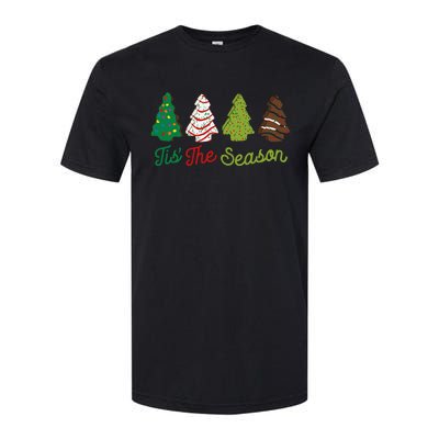 Funny Tis The Season Christmas Tree Cakes Debbie Xmas Gifts Softstyle CVC T-Shirt