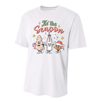 Funny Tis The Season Design Christmas Tree Cakes Debbie Milk Performance Sprint T-Shirt