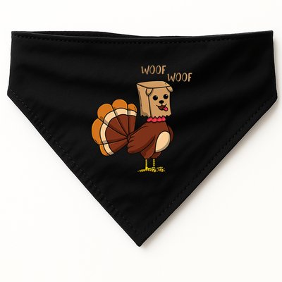 Funny Thanksgiving Turkey Dog USA-Made Doggie Bandana