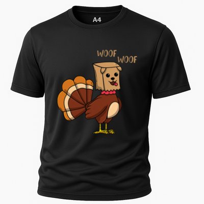Funny Thanksgiving Turkey Dog Performance Shirt