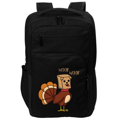 Funny Thanksgiving Turkey Dog Impact Tech Backpack