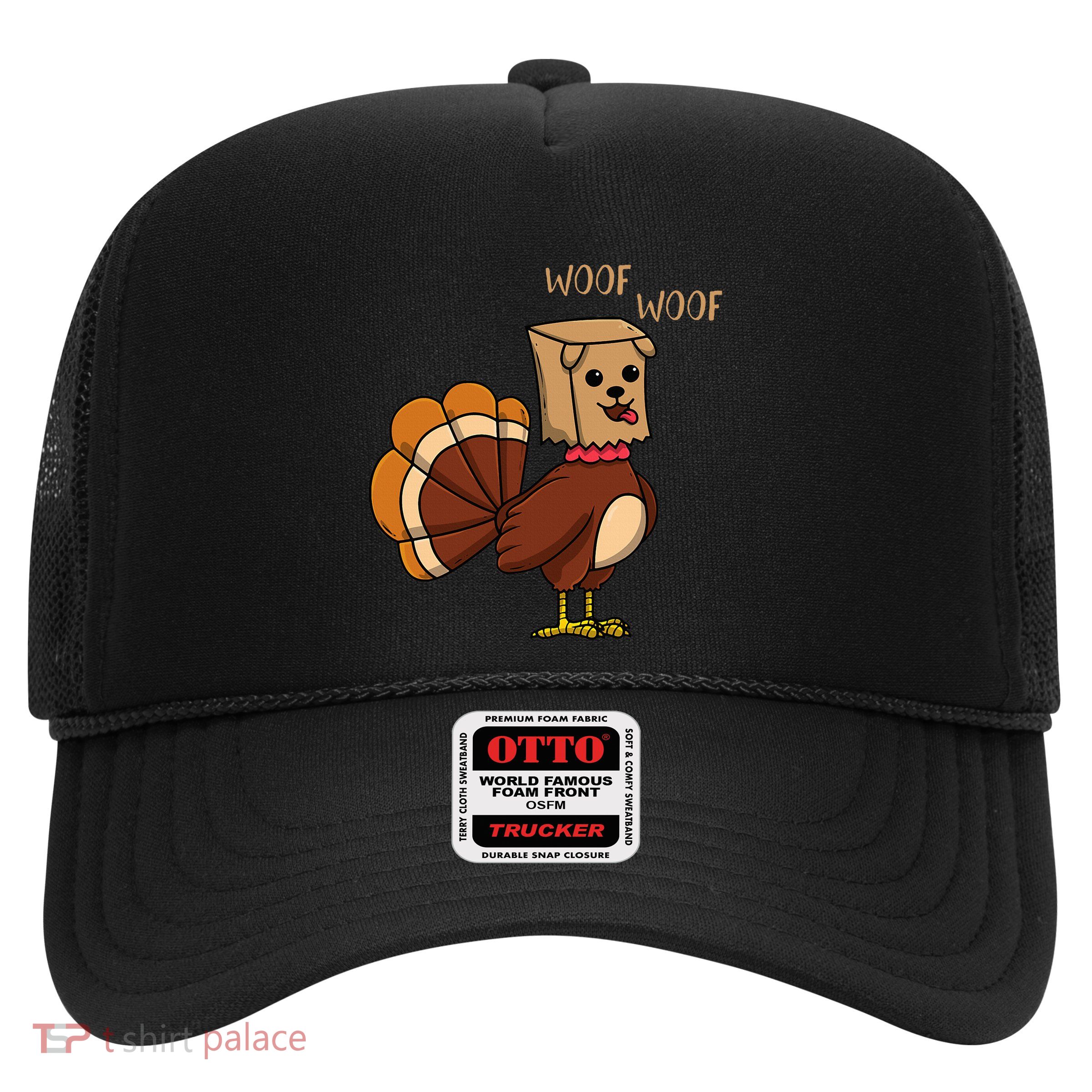 Funny Thanksgiving Turkey Dog Trucker Hat