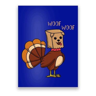 Funny Thanksgiving Turkey Dog Poster