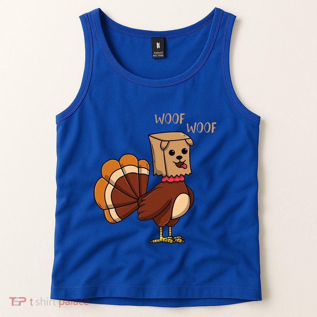 Funny Thanksgiving Turkey Dog Tank Top