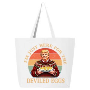 Funny Trump Thanksgiving IM Just Here For The Deviled Eggs 25L Jumbo Tote