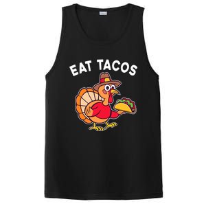 Funny Thanksgiving Turkey Eat Tacos Mexican Thanksgiving Fun PosiCharge Competitor Tank