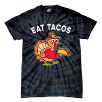 Funny Thanksgiving Turkey Eat Tacos Mexican Thanksgiving Fun Tie-Dye T-Shirt