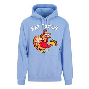 Funny Thanksgiving Turkey Eat Tacos Mexican Thanksgiving Fun Unisex Surf Hoodie