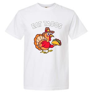 Funny Thanksgiving Turkey Eat Tacos Mexican Thanksgiving Fun Garment-Dyed Heavyweight T-Shirt