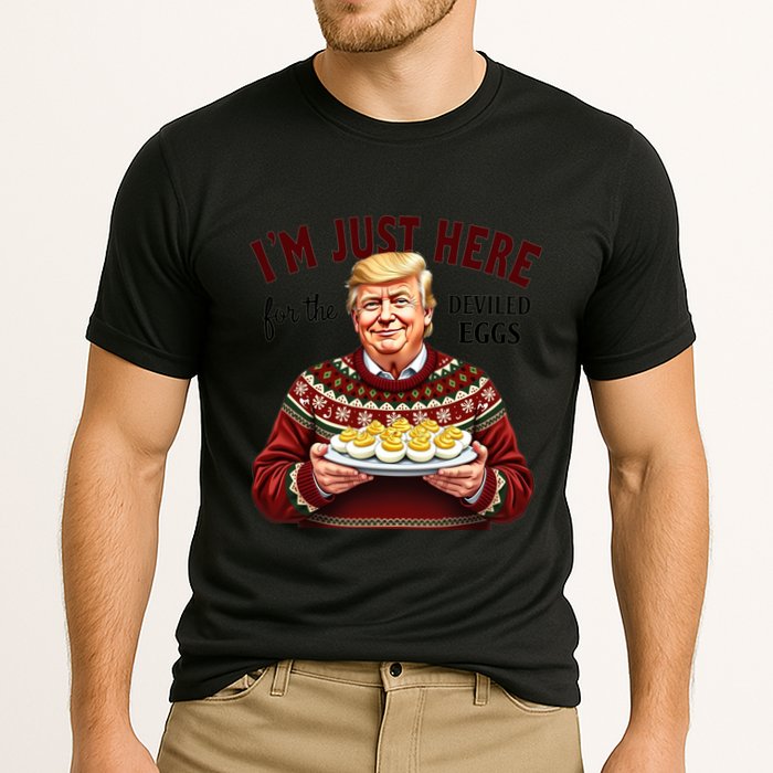 Funny Trump Thanksgiving IM Just Here For The Deviled Eggs Performance Shirt