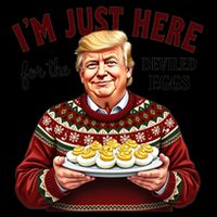 Funny Trump Thanksgiving IM Just Here For The Deviled Eggs Bucket Hat
