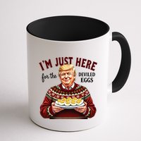 Funny Trump Thanksgiving IM Just Here For The Deviled Eggs Mug