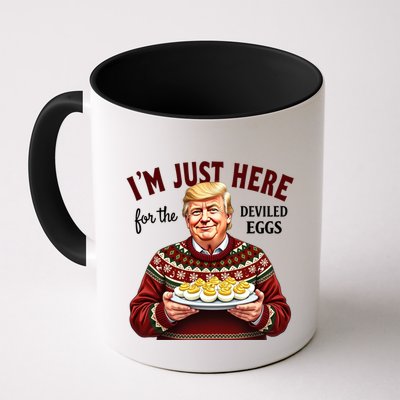 Funny Trump Thanksgiving IM Just Here For The Deviled Eggs Mug