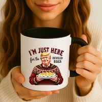 Funny Trump Thanksgiving IM Just Here For The Deviled Eggs Mug
