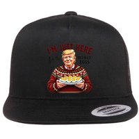 Funny Trump Thanksgiving IM Just Here For The Deviled Eggs Flatbill Hat