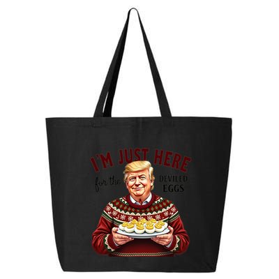 Funny Trump Thanksgiving IM Just Here For The Deviled Eggs 25L Jumbo Tote