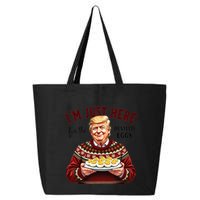Funny Trump Thanksgiving IM Just Here For The Deviled Eggs 25L Jumbo Tote