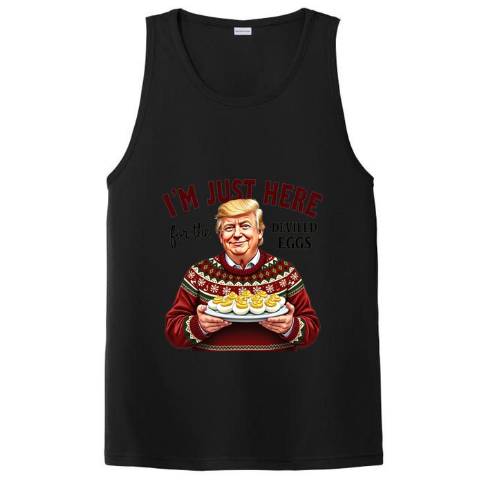Funny Trump Thanksgiving IM Just Here For The Deviled Eggs PosiCharge Competitor Tank
