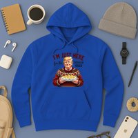 Funny Trump Thanksgiving IM Just Here For The Deviled Eggs Hoodie