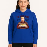 Funny Trump Thanksgiving IM Just Here For The Deviled Eggs Hoodie